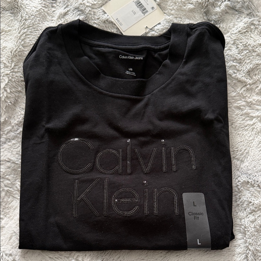 Calvin Klein Black Short Sleeve Tee
